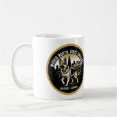 Chicago German Shepherd African Heritage Pride Art Koffiemok (Links)