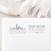 Chicago gestileerde skyline | etiket (Insitu)