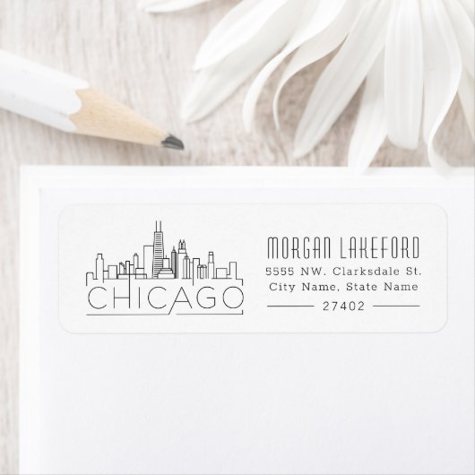 Chicago gestileerde skyline | etiket (Insitu)