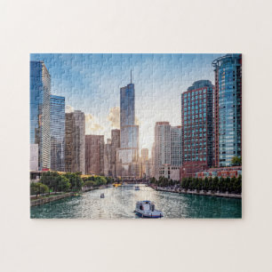 Chicago Getaways City of Midwest Chicago Skyline P Legpuzzel