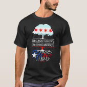 Chicago geteeld met Puerto Ricaanse wortels Puerto T-shirt (Voorkant)