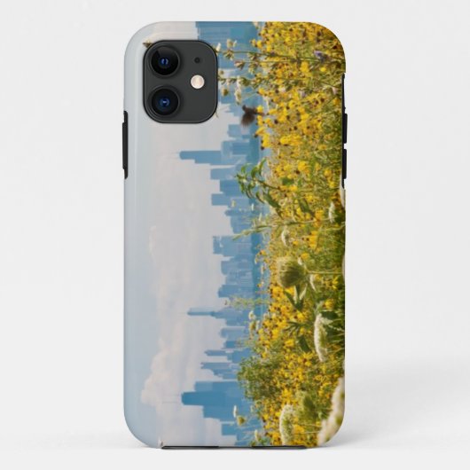 Chicago, gezien van de vogel van Montrose Harbour Case-Mate iPhone Case (Achterkant)