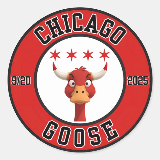 Chicago Goose - 2025 - Sticker Blad (Voorkant)