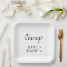 Chicago GPS-coördinaten Lengtegraad Breedtegraad