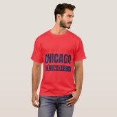 Chicago GPS Coordinates Chi-Town Windy City Souths T-shirt (Voorkant volledig)