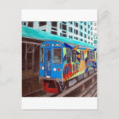 Chicago Graffiti El Train Briefkaart (Voorkant)