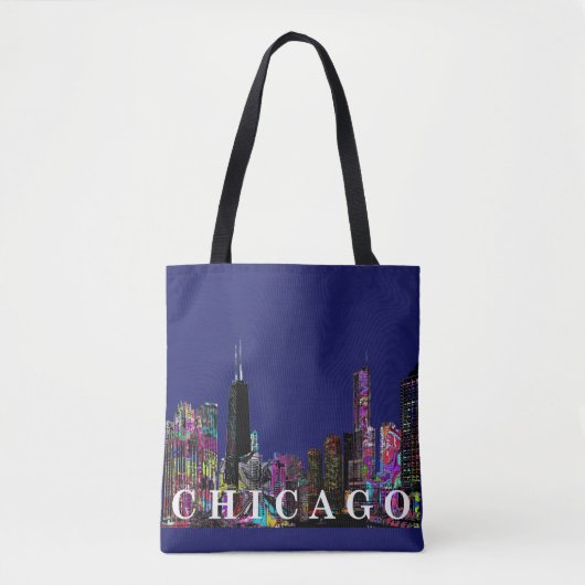 Chicago graffiti tote bag (Voorkant)