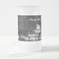 Chicago Grant Park Grayscale Frosted Mok