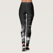 Chicago Grant Park Grijswaarden Leggings (Achterkant)