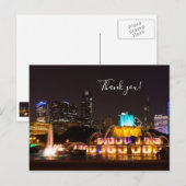 Chicago Grant Park Hartelijk dank Briefkaart (Voorkant / Achterkant)