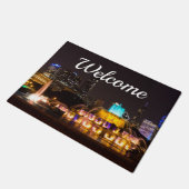 Chicago Grant Park Welkom Doormat Deurmat (Schuin)
