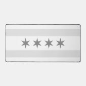 Chicago Gray and White flag Bureaumat (Voorkant)