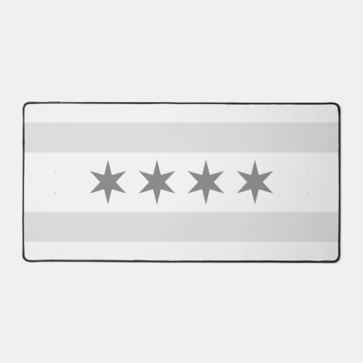 Chicago Gray and White vlag Bureaumat (Voorkant)
