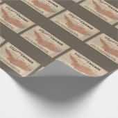  Chicago Great Fire Map, 1871 Cadeaupapier (Hoek)