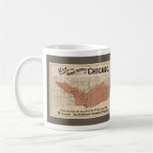 Chicago Great Fire Map, 1871 Koffiemok (Links)