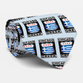 Chicago Greek American Shield Stropdas (Opgerold)