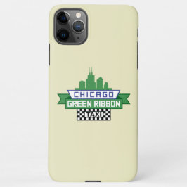Chicago Green Ribbon Taxi Logo - Fan Art iPhone 11Pro Max Hoesje