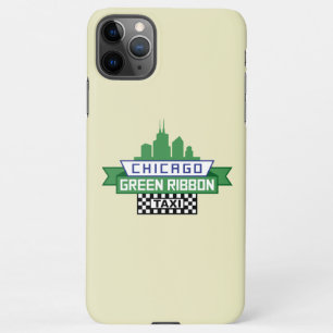 Chicago Green Ribbon Taxi Logo - Fan Art iPhone 11Pro Max Hoesje