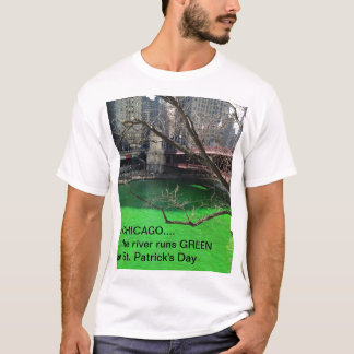Chicago Green River voor St. Patrick's Day T-shirt