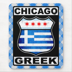 Chicago - Grieks-Amerikaanse mousemat Muismat