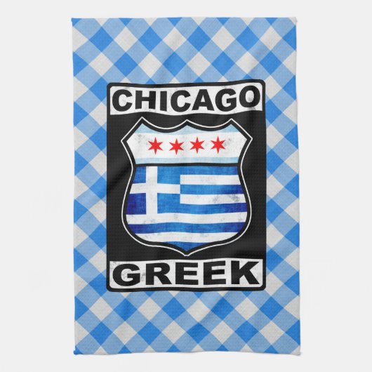 Chicago Grieks Theedoek (Verticaal)