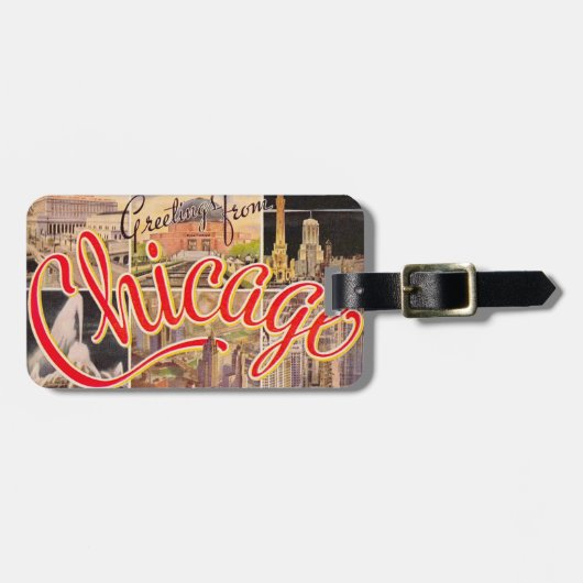 Chicago Groet Bagagelabel (Voorkant horizontaal)