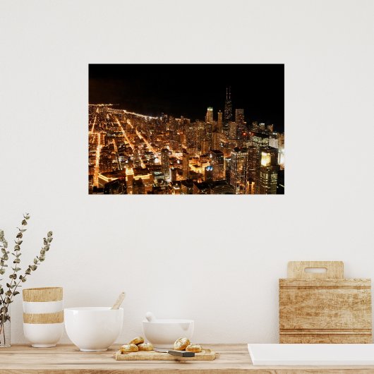 Chicago Hancock Building Poster (Keuken)