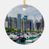 Chicago Harbour Keramisch Ornament (Voorkant)