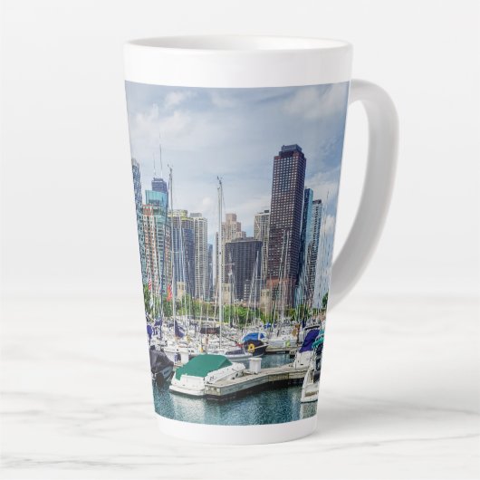 Chicago Harbour Latte Mok (Rechterhoek)