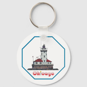 Chicago Harbour Light Sleutelhanger