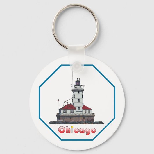 Chicago Harbour Light Sleutelhanger (Voorkant)