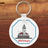 Chicago Harbour Light Sleutelhanger (Voorkant)