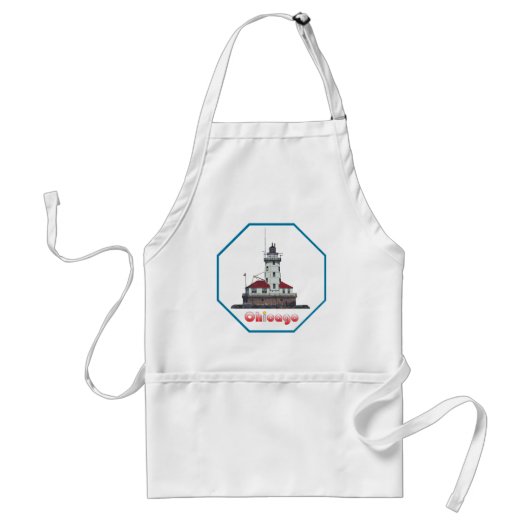 Chicago Harbour Light Standaard Schort (Voorkant)