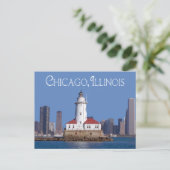 Chicago Harbour Lighthouse, Chicago Illinois USA Briefkaart (Staand voorkant)