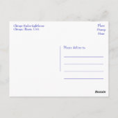 Chicago Harbour Lighthouse, Chicago Illinois USA Briefkaart (Achterkant)