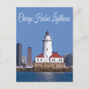 Chicago Harbour Lighthouse, Chicago Illinois USA Briefkaart