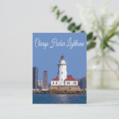 Chicago Harbour Lighthouse, Chicago Illinois USA Briefkaart (Staand voorkant)
