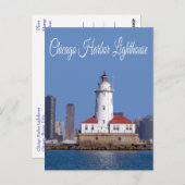 Chicago Harbour Lighthouse, Chicago Illinois USA Briefkaart (Voorkant / Achterkant)