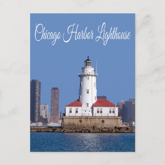 Chicago Harbour Lighthouse, Chicago Illinois USA Briefkaart (Voorkant)