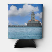 Chicago Harbour Lighthouse Painterly Blikjeskoeler (Voorkant)