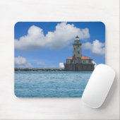 Chicago Harbour Lighthouse Painterly Muismat (Met muis)