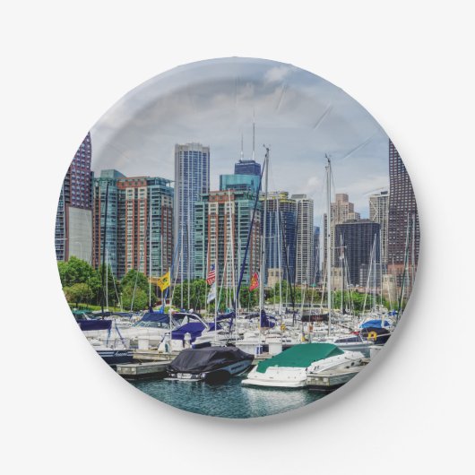 Chicago Harbour Papieren Bordje (Voorkant)