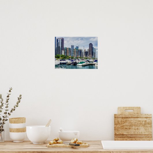 Chicago Harbour Poster (Keuken)