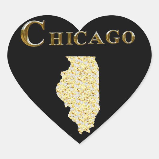 CHICAGO HART STICKER (Voorkant)