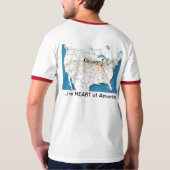 Chicago ... Hart van het Amerikaanse T-shirt (Achterkant volledig)