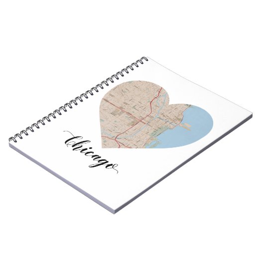 Chicago hartkaart notitieboek (Linkerzijde)