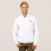 Chicago Heart Flag Men's Jacket T-shirt (Voorkant volledig)