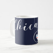 Chicago Heart Mok, Illinois Koffiemok (Voorkant links)