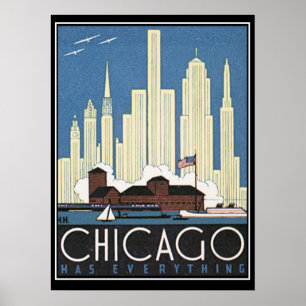 Chicago heeft alles  afdrukken poster