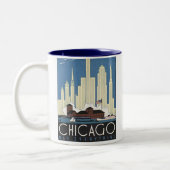 Chicago heeft alles tweekleurige koffiemok (Links)